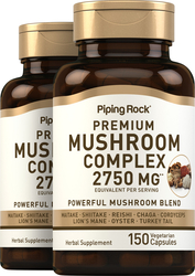 8 Mushroom Complex, 2750 mg (per serving), 150 Vegetarian Capsules