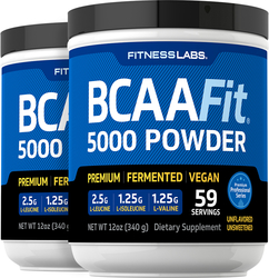 BCAAFit  5000 Powder, 5000 mg (per serving), 12 oz (340 g) Bottle