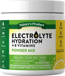 Electrolyte Hydration + B Vitamins (Deliciously Refreshing Lemon), 4.3 oz ( 121 g) Powder