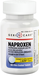 Naproxen Sodium 220 mg Pain Reliever 50 Tablets