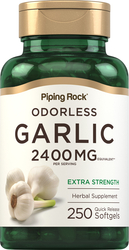 Odorless Garlic, 2400 mg (per serving), 250 Quick Release Softgels