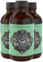 Tea Tree Pure Australian Essential Oil (GC/MS Tested), 4 fl oz (118 mL) Bottles, 3  Bottles